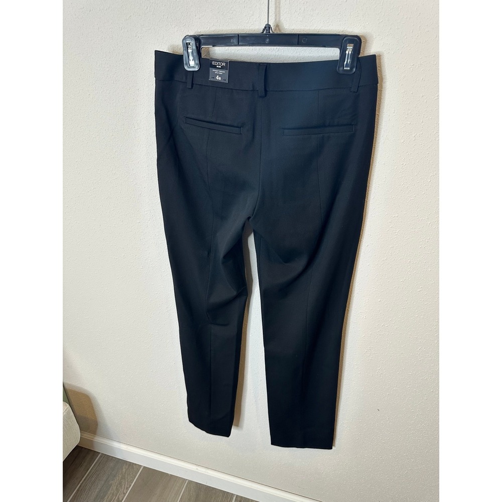 Express Editor Straight Slim Pant Black Womens Size 4 - Picture 3 of 4